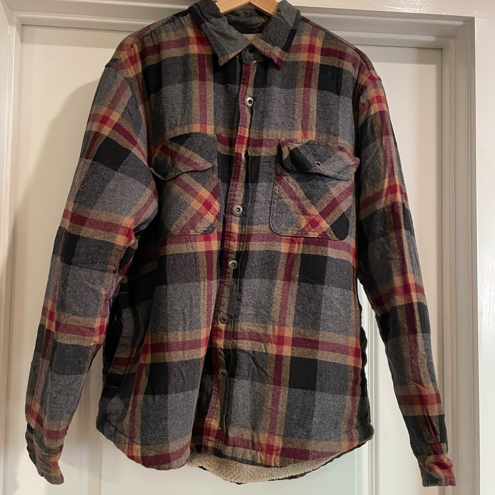 Plaid, Fuzzy Lined Flannel Jacket